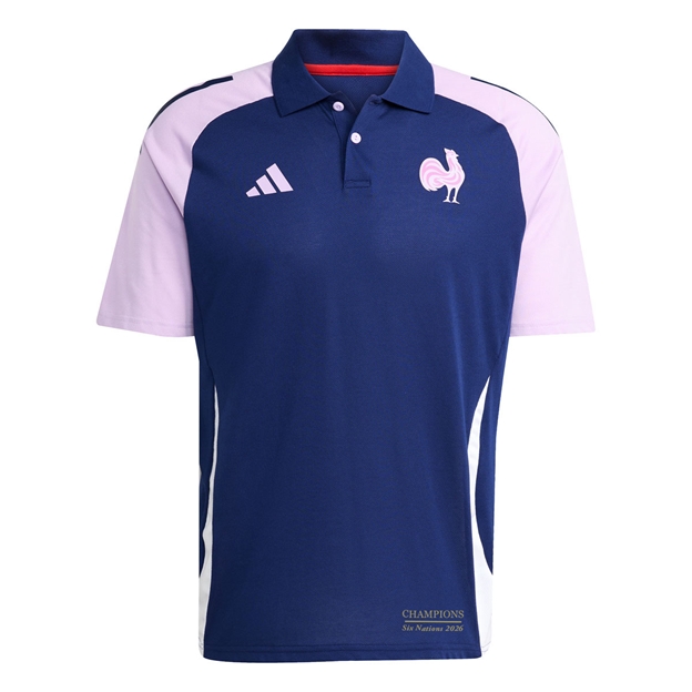France Mens Champions 2026 Training Polo Shirt 25/26 Blue - Front