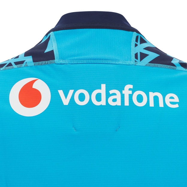 Scotland Mens Training Rugby Shirt 25/26 Neon/Sky - Vodafone Sponsor