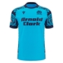 Scotland Mens Training Rugby Shirt 25/26 Neon/Sky - Front 