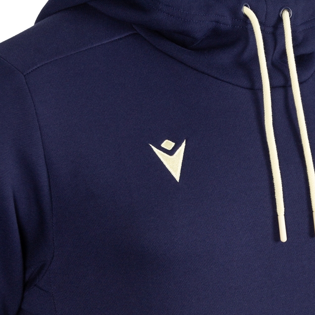 Scotland Mens Travel Hoodie 26/27 - Macron Logo Close-up