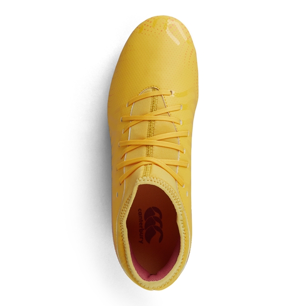 Canterbury Adults Speed Infinite Team Firm Ground Rugby Boots - Yellow