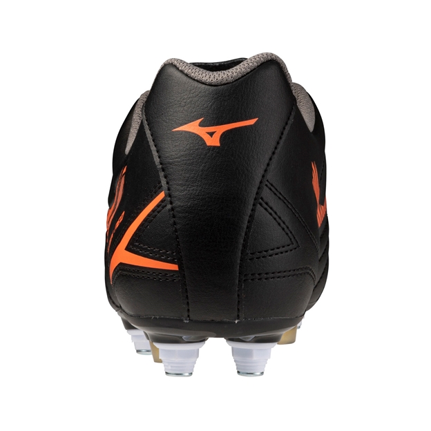 Mizuno Adults Monarcida Neo III Select MIX Soft Ground Rugby Boots Black - Heel View