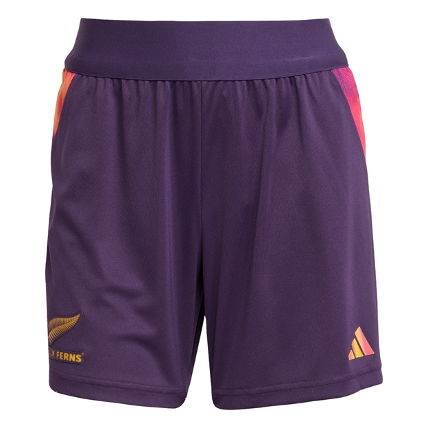 Black Ferns Womens Gym Shorts Purple 25/26 - Front