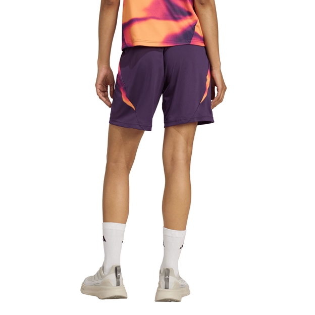 Black Ferns Womens Gym Shorts Purple 25/26 - Model Back