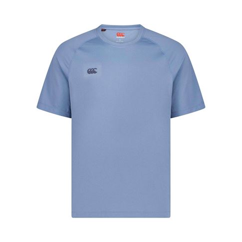 Canterbury Tempo Training T-Shirt Provincial Blue - Front Canterbury Tempo Training T-Shirt Provincial Blue - Front