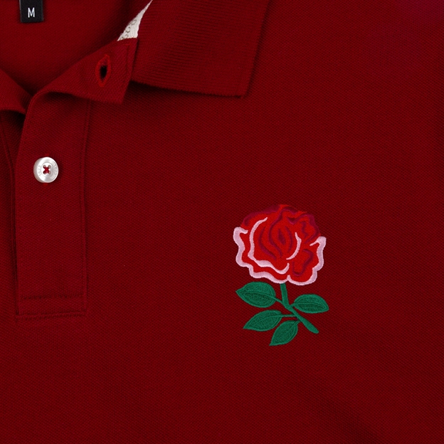 England Heritage Pure Cotton Polo - Claret