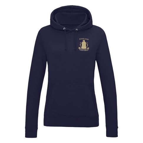 Scotland Womens Cup Winners 2026 Classic Pullover Hoodie Navy - Front