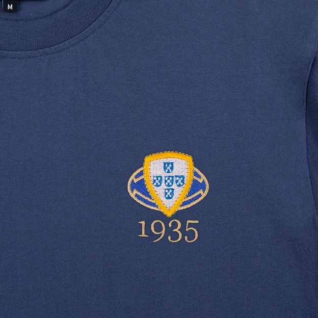 Portugal 1935 Pure Cotton T-Shirt - Petrol Blue