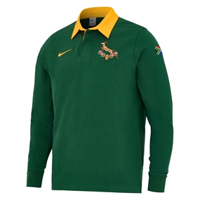 South Africa Springboks Mens Home Rugby Shirt 25/26 - Front