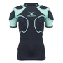 Gilbert Womens Triflex Lite Rugby Shoulder Pads Black - Front 