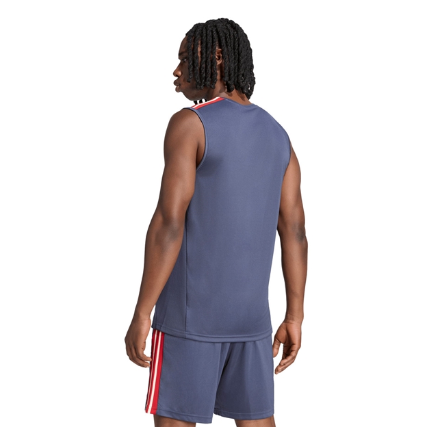 France Mens Training Vest 26/27 Shadow Navy - Model Back View