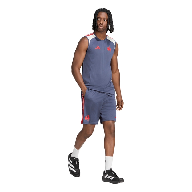 France Mens Training Vest 26/27 Shadow Navy - Model Walking View