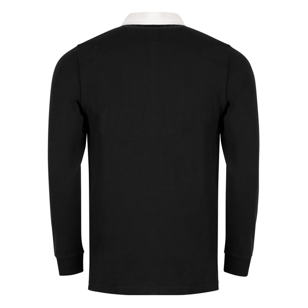 Womens World Cup New Zealand Adults Classic Heavyweight Rugby Shirt Black Fern - Back