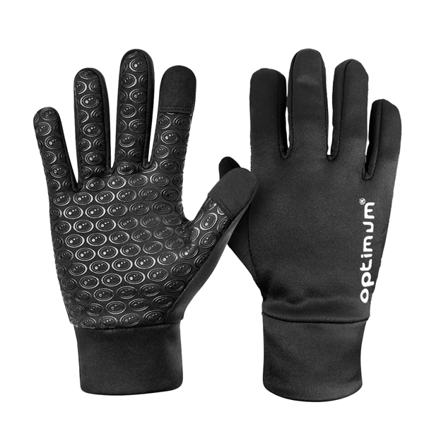 Optimum Adults Aqua Thermal Gloves Black - Front View