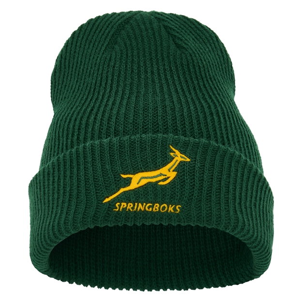 South Africa Springbok Adults Beanie 25/26 Green - Front