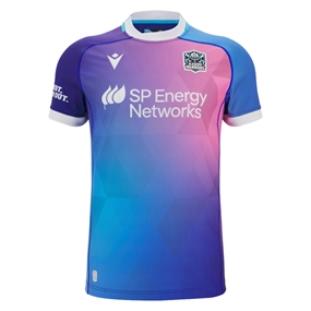 Glasgow Warriors Mens Training Rugby Shirt 25/26 - Front