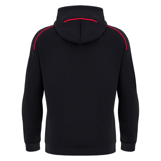 Wales Mens Travel Full Zip Hoodie 25/26 Black - Back