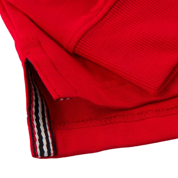 Mens Lions1888 Heavyweight Vintage Rugby Shirt Red Long Sleeve - Hem