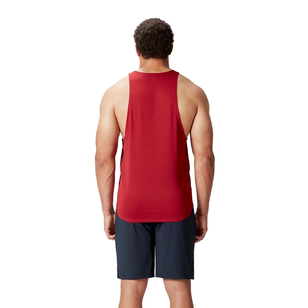 British and Irish Lions Mens Singlet Red - Model Back