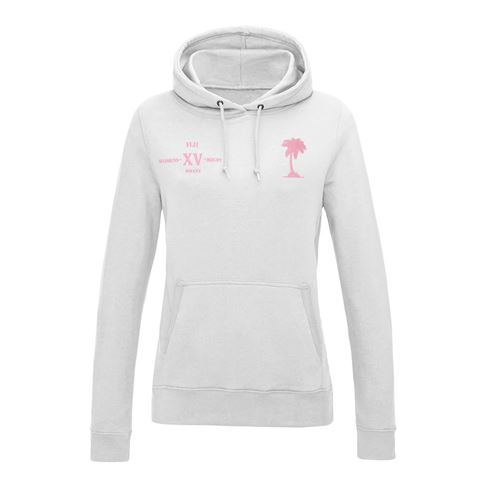 Womens World Cup Fiji Womens Classic Hoodie White - Front Womens World Cup Fiji Womens Classic Hoodie White - Front