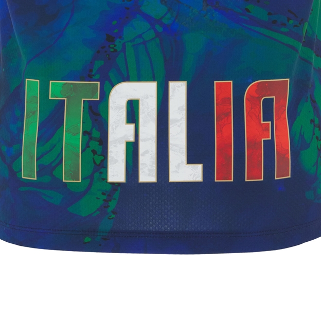 Italy Mens Training T-Shirt 25/26 Navy - ITALIA Marble Print