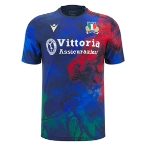 Italy Mens Training T-Shirt 25/26 Navy - Front