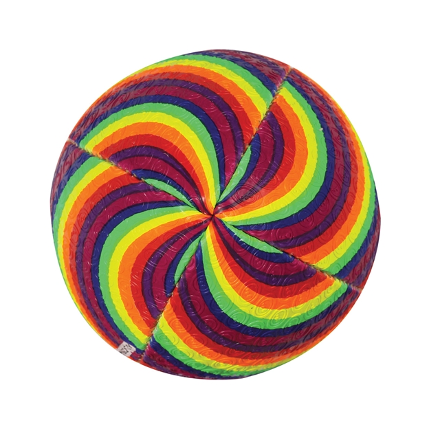 Optimum Rainbow Twister Rugby Ball - End