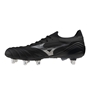 Mizuno Adults Morelia Neo IV Elite SG Rugby Boots - Black/Silver - Instep 