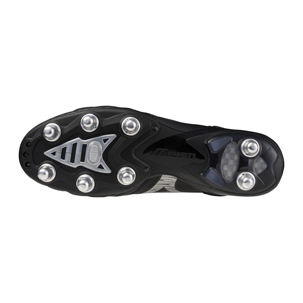 Mizuno Adults Morelia Neo IV Elite SG Rugby Boots - Black/Silver - Sole