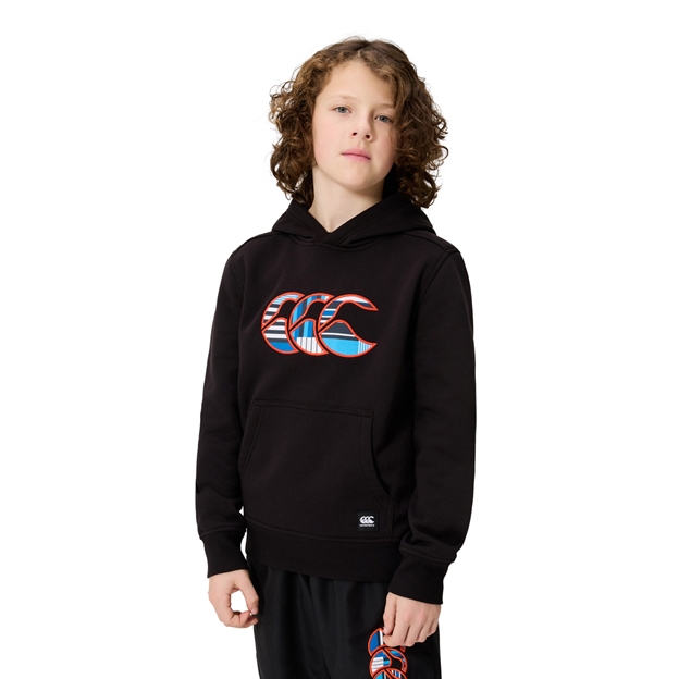 Canterbury Kids Uglies Hoodie Black - Model Walking