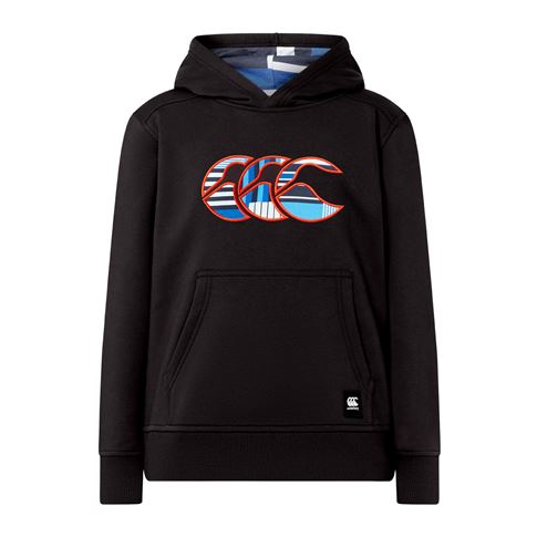 Canterbury Kids Uglies Hoodie Black - Front View