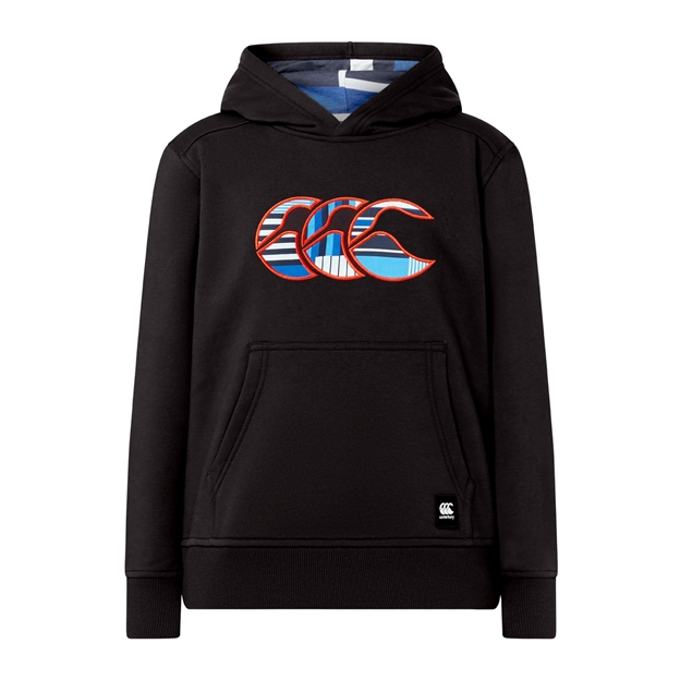 Canterbury Kids Uglies Hoodie Black - Front View