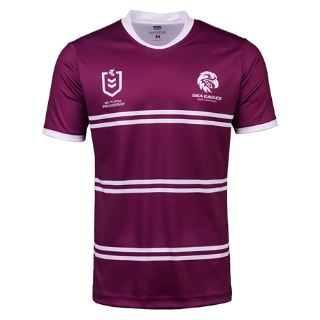 Manly Sea Eagles Mens Supporters Shirt 2025 Maroon - Front