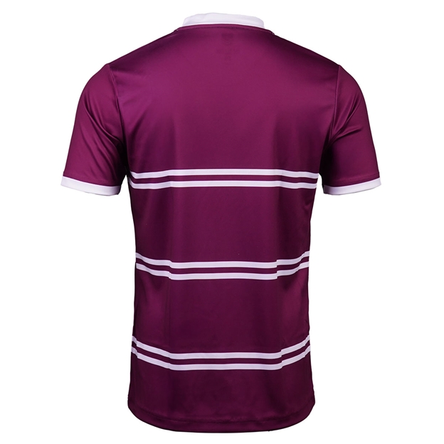 Manly Sea Eagles Mens Supporters Shirt 25 Maroon - Back