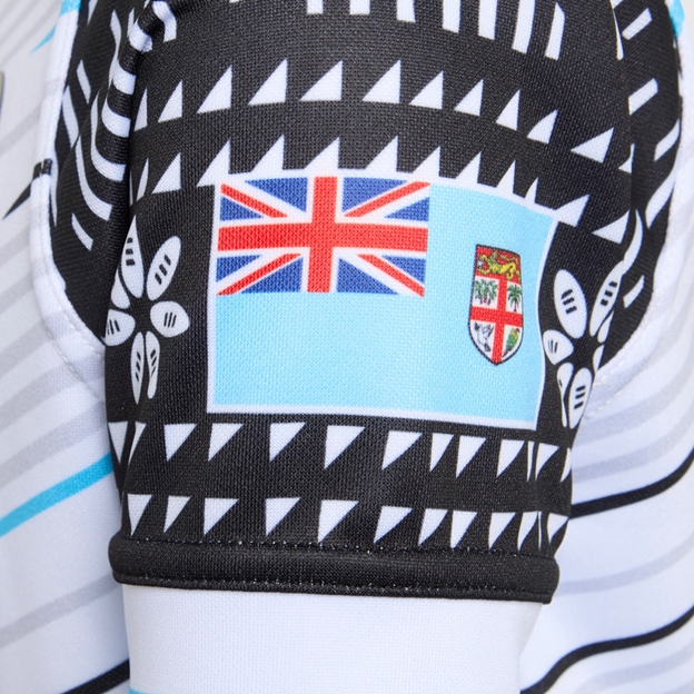 Fiji Sevens Kids Home Rugby Shirt 25/26 - Sleeve