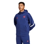 France adidas Mens Full Zip Travel Hoody - Dark Blue 2024 - Model Front 