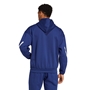 France adidas Mens Full Zip Travel Hoody - Dark Blue 2024 - Model Back 