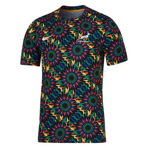 South Africa Springboks Mens Pre-Match Top 25/26 - Front South Africa Springboks Mens Pre-Match Top 25/26 - Front