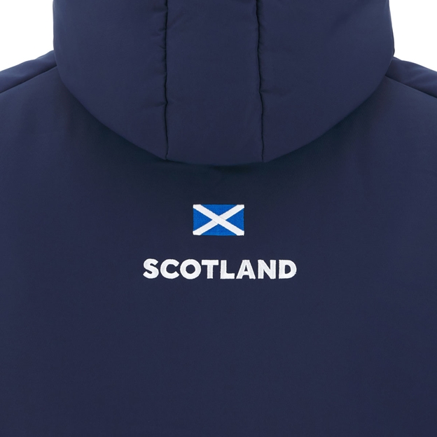 Scotland Mens Padded Jacket 25/26 Navy/Purple - Back Scotland Embroidered Logo