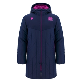 Scotland Mens Padded Jacket 25/26 Navy/Purple - Front