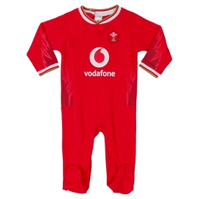 Wales Home Kit Sleepsuit 24/25 - Front