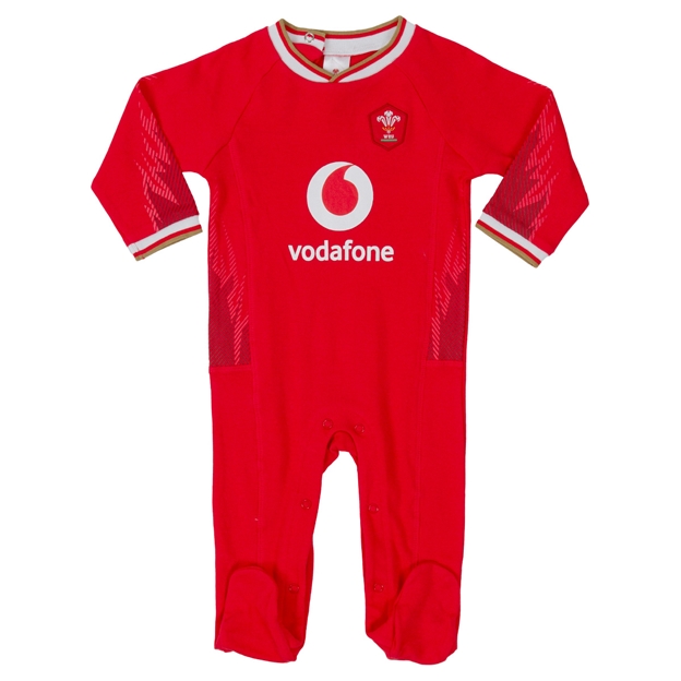 Wales Home Kit Sleepsuit 24/25 - Front