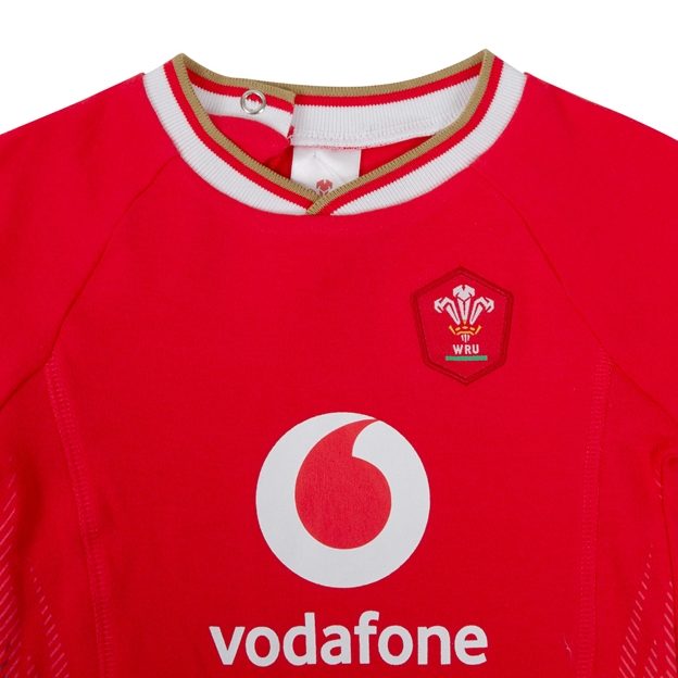Wales Home Kit Sleepsuit 24/25 - WRU Crest