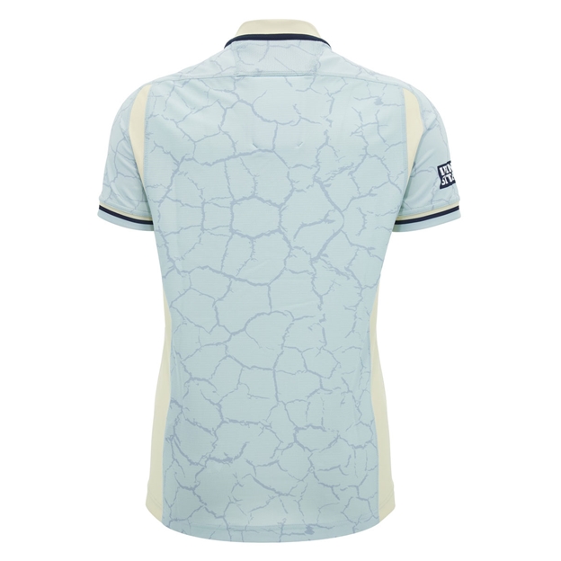Scotland Mens Training Rugby Shirt 26/27  - Blue and Sand