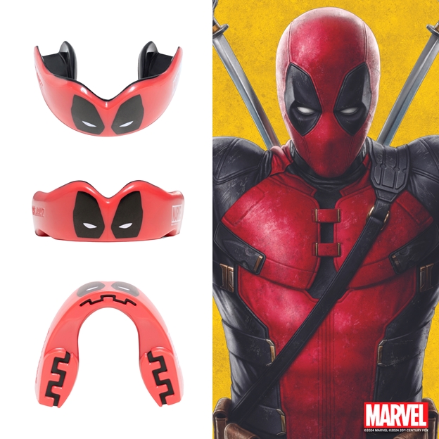 SafeJawz Marvel Deadpool Mouthguard Character art