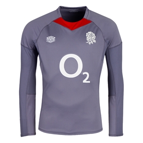 England Mens Contact Drill Top Grey 24/25 - Front