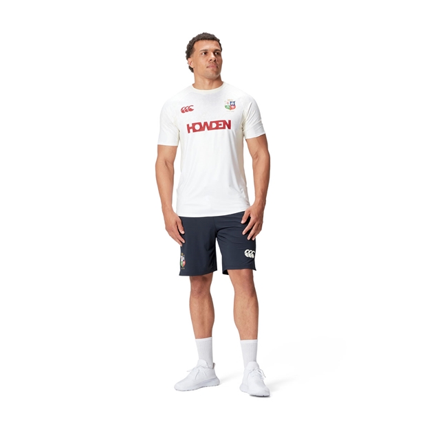 British and Irish Lions Mens Gym Shorts Navy - Model Front