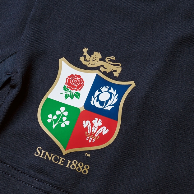 British and Irish Lions Mens Gym Shorts Navy - Crest