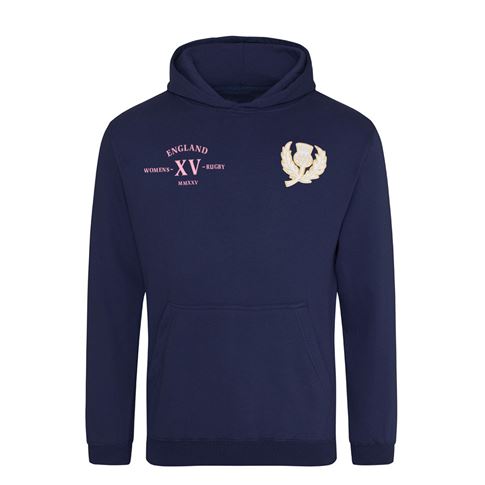 Scotland Kids Classic XV Hoodie Navy - Front Scotland Kids Classic XV Hoodie Navy - Front