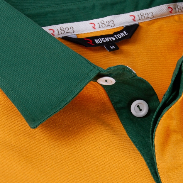 Australia 1899 Heritage Pure Cotton Rugby Shirt - Long Sleeve Gold